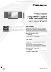 Panasonic SC-HC30 Manuel D'utilisation