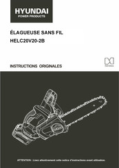 Hyundai power products HELC20V20-2B Instructions Originales