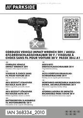 Parkside 368334 2010 Traduction Des Instructions D'origine