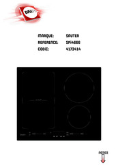 sauter SPI4666 Instructions D'utilisation