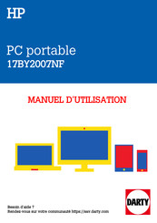 HP 17BY2007NF Manuel De L'utilisateur