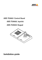 Axis Communications TU9001 Instructions D'installation