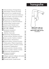 Hansgrohe Metris M71 320 1jet 73812000 Mode D'emploi / Instructions De Montage