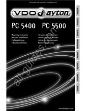 VDO DAYTON PC 5500 Notice D'installation