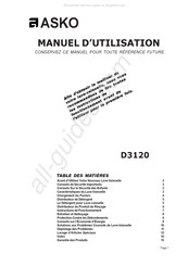 Asko D3120 Manuel D'utilisation