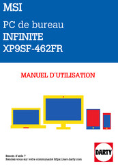 MSI INFINITE XP9SF-462FR Manuel D'utilisation