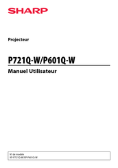 Sharp P721Q-W Manuel Utilisateur