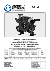 Annovi Reverberi AR 503 AP C SP Notice D'utilisation Et Installation