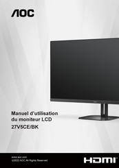 AOC 27V5CE/BK Manuel D'utilisation