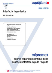 aquasant MIL 8130 Mode D'emploi