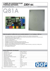 GGP Q81A Notice D'installation Et Utilisation