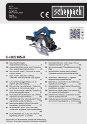 Scheppach C-HCS165-X Mode D'emploi