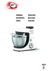 Moulinex masterchef gourmet QA4131B1 Mode D'emploi