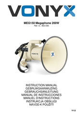 Vonyx MEG150 Manuel D'instructions