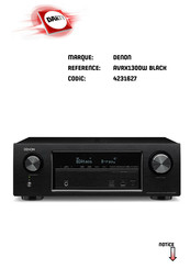 Denon AVR-X1300W Manuel De L'utilisateur