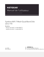 NETGEAR Orbi RBE770 Manuel De L'utilisateur