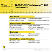 Texas Instruments TI-92 Mode D'emploi