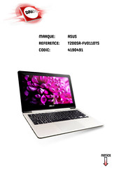 Asus Transformer Book Flip T200SA-FV0110TS Manuel Électronique