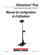 Rice Lake Weighing Systems iDimension Plus Manuel De Configuration Et D'utilisation