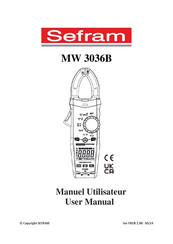 SEFRAM MW 3036B Manuel Utilisateur