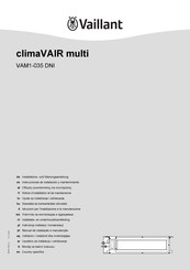 Vaillant climaVAIR multi VAM1-035 DNI Notice D'installation Et De Maintenance