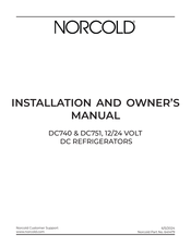 Norcold DC751 Manuel D'installation Et D'utilisation