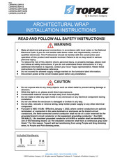 Topaz LWRAPA2-25PCS Instructions D'installation