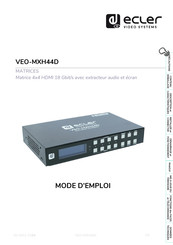 Ecler VEO-MXH44D Mode D'emploi