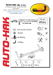 AUTO-HAK P33A Instructions De Montage