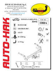 AUTO-HAK O88A Instructions De Montage