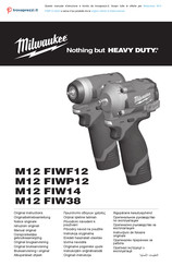 Milwaukee M12 FIWF12-422X Notice Originale