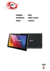 Asus Z300C-1L051A Manuel Électronique