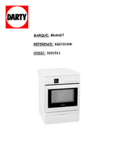 Brandt KGC1010W Guide D'installation