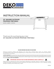 DEKO LIVING COB10001 Manuel D'instructions