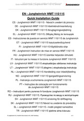 Jungheinrich WMT 110 Mise En Service