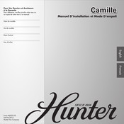 Hunter Camille Manuel D'installation Et Mode D'emploi