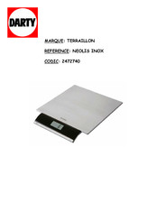 Terraillon NEOLIS INOX Mode D'emploi