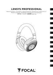 Focal LENSYS PROFESSIONAL Manuel D'utilisation