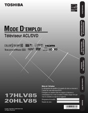 Toshiba 17HLV85 Mode D'emploi