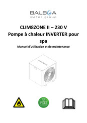 Balboa Water Group CLIM8ZONE Manuel D'utilisation Et De Maintenance