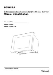 Toshiba BMS-CT1280E-TR Manuel D'installation