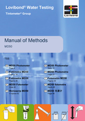 Tintometer Lovibond MD50 Mode D'emploi