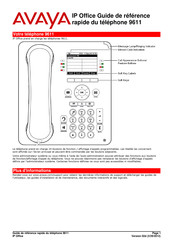 Avaya 9611 Référence Rapide