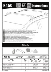 Yakima K450 Instructions De Montage