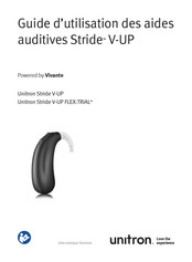 Sonova Unitron Stride V-UP FLEX:TRIAL Guide D'utilisation