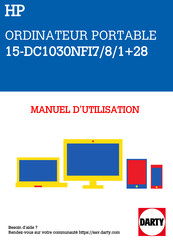 HP 15-DC1030NFI7/8/1+28 Manuel De L'utilisateur