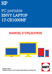 HP ENVY 17-CE1000NF Manuel De L'utilisateur