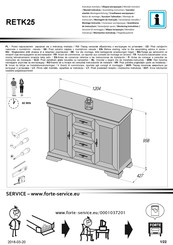 Forte RETK25 Notice De Montage
