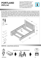 Forte PORTLAND PRTL141 Notice De Montage