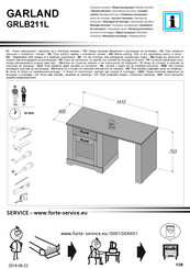 Forte GARLAND GRLB211L Notice De Montage